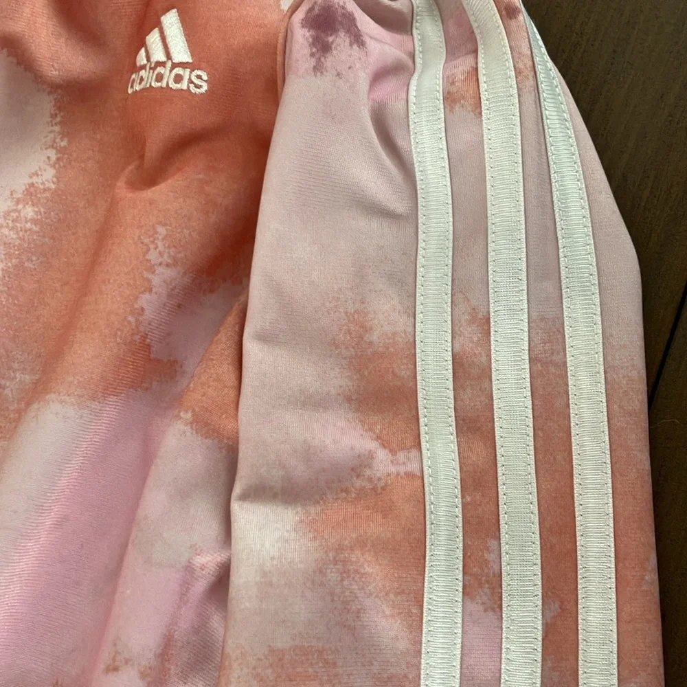 Adidas Girls 7-16 Tricot Printed Fashion Track Jacket in Wonder Clay